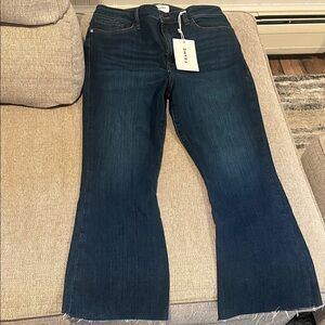 Frame Denim Women's Dark Indigo Flare Jeans